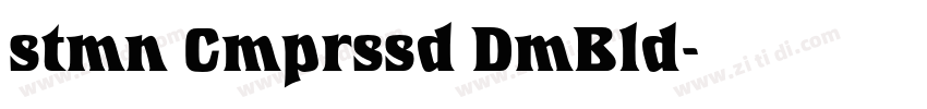 stmn Cmprssd DmBld字体转换